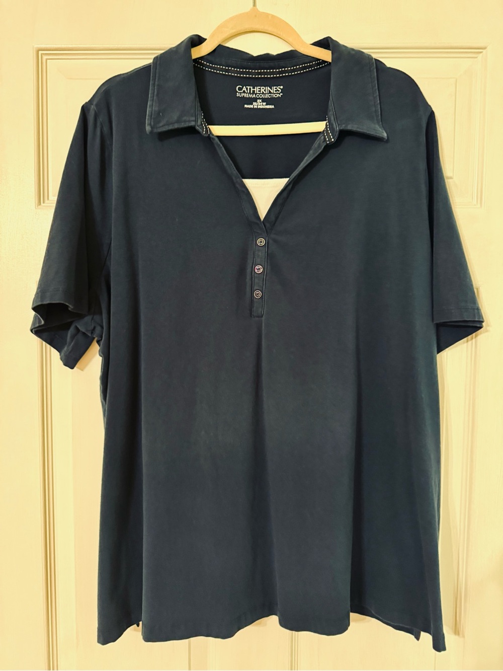 Catherines women’s Navy Polo Shirt